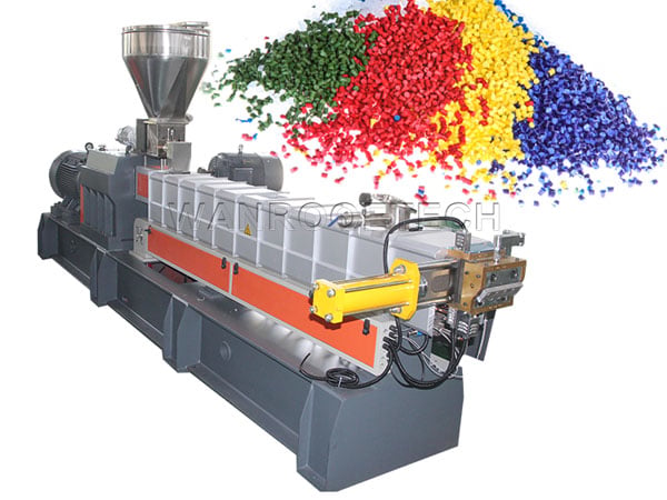 twin screw granulator, two screw extruder, plastic granulator, extruder granulator, extrusion granulation