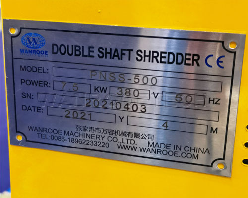 Mini shredder machine signage