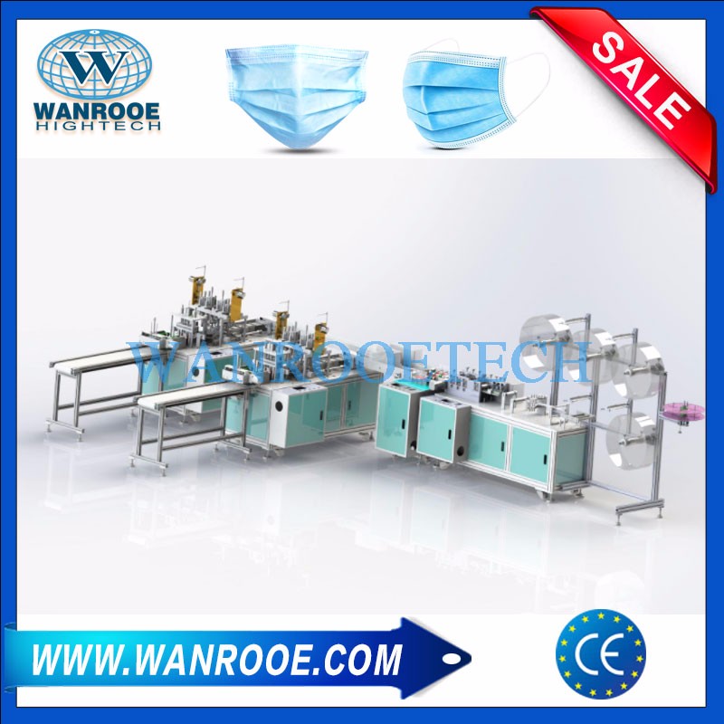 Fully Automatic Disposable Nonwoven Surgical Medical Face Mask Making Machine