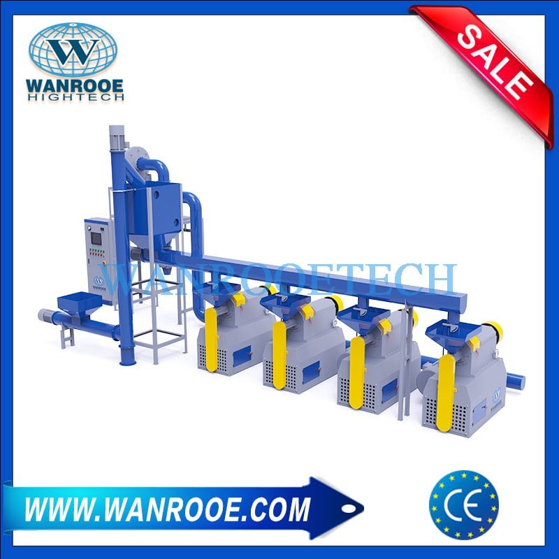 Waste Tire Tyre Rubber Grinding Milling Machine