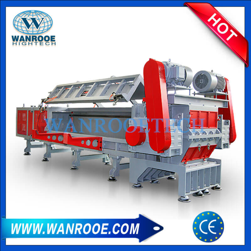 Máquina trituradora horizontal de tubo corrugado de PVC de gran diámetro, HDPE