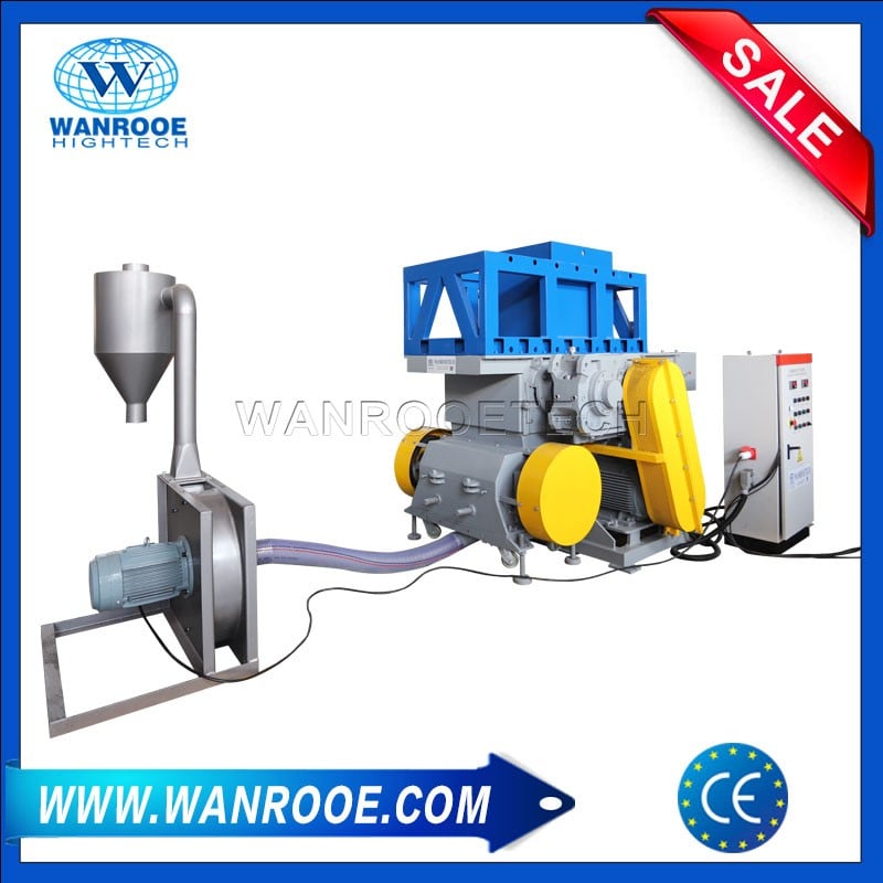 HDPE Pipe Plastic Purges Shredder Crusher Machine Two in One