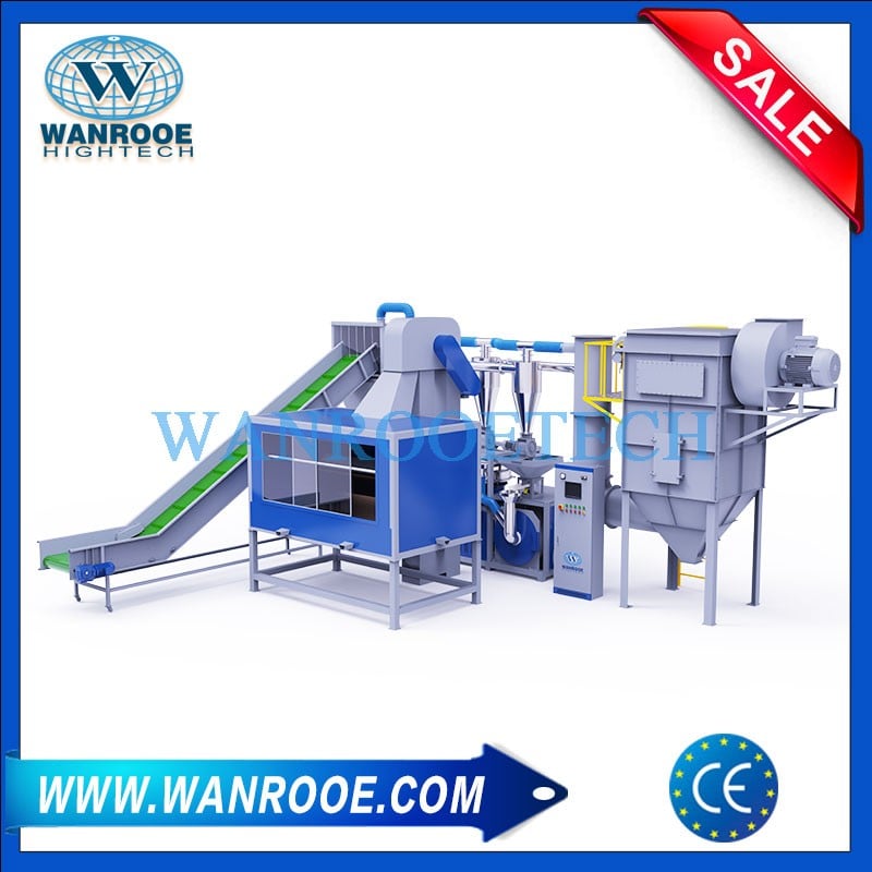 Scrap Aluminum Plastic Milk Bag Recycling Separator Machine
